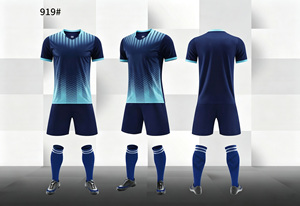 Seragam Klub Sepak Bola Sekolah 2026 Jersey Sepak Bola Logo Kustom Lengan Pendek Set Pakaian Olahraga Latihan Sepak Bola Pria Anak-anak Keluarga - Product Image 5