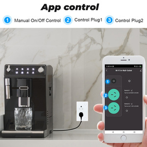 Tuya TH/VN kim loại khung Thông Minh Tường ổ cắm 15A điện cảm ứng chuyển đổi từ xa không dây bằng Alexa Google nhà - Product Image 4