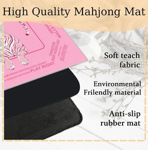 Tapis <span class=keywords><strong>de</strong></span> jeu <span class=keywords><strong>de</strong></span> Mahjong américain antidérapant et insonorisant en caoutchouc écologique durable, housse <span class=keywords><strong>de</strong></span> <span class=keywords><strong>table</strong></span> <span class=keywords><strong>de</strong></span> Mahjong portable pour le voyage - Product Image 5