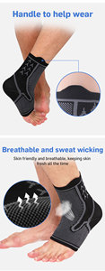 Soporte <span class=keywords><strong>de</strong></span> Tobillo Ligero, Suave, Acolchado, Difusor <span class=keywords><strong>de</strong></span> Presión, Duradero, Antideslizante, Cobertura Completa, para Recuperación, Fitness y Ejercicio - Product Image 3