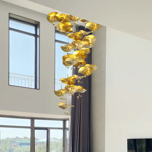 Cổ Điển Đồng Trần Ánh Sáng Mặt Dây Chuyền Mộc Mạc Lá Sen Brass Treo Chiếu Sáng Lịch Thi Đấu Cho Nhà Văn Phòng Cho Phòng Ngủ Hành Lang - Product Image 5