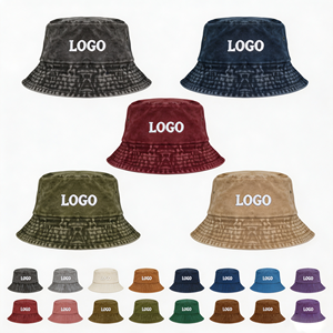 Chapeau Bob en Coton Lavé 100% Personnalisable avec Logo, en Denim Unisexe Pliable, Protection Solaire, Style Européen et Américain, Idéal pour Pêcheurs et Activités de Plein Air - Vente en Gros - Product Image 1
