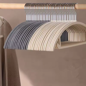 滑り止め付きベルベットハンガー、工場直送、プラスチック・金属製、衣類、靴、工具、ワードローブ、バスルーム用 - Product Image 5