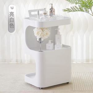 Nordic Style <b>Mobile</b> Beauty Salon Trolley Cart Multi-Layer Rolling Esthetician Cart with Wheels Modern Skin Care Storage Trolle - Product Image 3