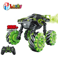 LK Toys Voiture électrique télécommandée 2.4G avec fonction de pulvérisation, jouet radiocommandé pour enfants