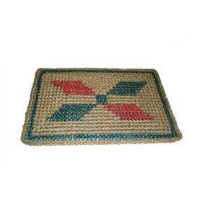 Alfombra Rectangular Hecha a Mano con Diseño de Jacinto de Agua y Estampado Animal, Ecológica, de Fibra Natural Trenzada, Tamaño Grande 200x300cm - Product Image 5