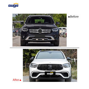 GUGO pour <span class=keywords><strong>Mercedes</strong></span>-Benz <span class=keywords><strong>GLC</strong></span> X253 2020-<span class=keywords><strong>2022</strong></span> Kit carrosserie de calandre avant Nouvelle mise à niveau <span class=keywords><strong>2022</strong></span> <span class=keywords><strong>GLC</strong></span> 63 AMG Pare-chocs avant arrière Pièces automobiles - Product Image 2