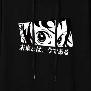 <span class=keywords><strong>2022</strong></span> hommes <span class=keywords><strong>bande</strong></span> dessinée et lettre japonaise sweat à capuche graphique hommes Streetwear bouffée sweat à capuche imprimé - Product Image 3