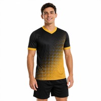 T-shirt de sport personnalisé à séchage rapide avec motif à pois dégradé pour la course à pied et l'entraînement en salle de sport