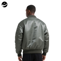 Veste bomber pour homme de luxe, en nylon et polyester imperméable, col côtelé, fermeture éclair, logo personnalisé OEM, design original XUCHANG