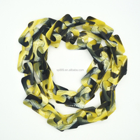 Haute qualité GRS CC YS-3099 collier lien gros cercle plaque résine plastique classique acétate de Cellulose acrylique pour les mariages