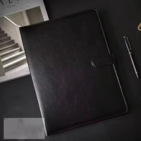 Portafolio de Cuero Personalizado con Carpeta de Archivos A4, Multifuncional, para Gerentes, con Logotipo Personalizado