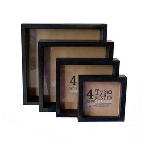 Nouveauté Cadre <span class=keywords><strong>photo</strong></span> en bois noir avec impression UV Écologique et durable 4 tailles disponibles Verre UV disponible - Product Image 4