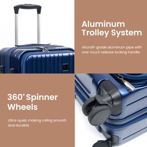 Thiết Kế Mới Xe Đẩy Hành Lý Đầy Màu Sắc In ABS + PC Vali Bộ Phía Trước Mở Với Hành Lý Du Lịch 3 Mảnh Bộ - Product Image 6