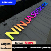 Fabricante personalizado LED signo canal letra 3D acrílico interior negocio signo tablero personalizado programas humo tienda resistente al agua
