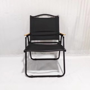 Elegante Silla Plegable Kemit Negra de Madera, Extra Grande, con Superficie de Alfombra, para Sala de Estar, Comedor Interior y Exterior - Product Image 1