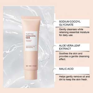 Gel exfoliant doux purifiant en marque propre 50g Nettoyage en profondeur Hydratant Convient à tous les types de peau Soins quotidiens du visage - Product Image 3