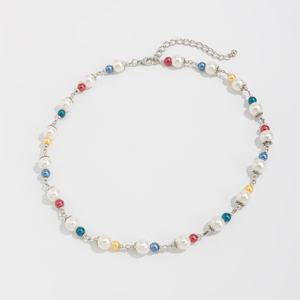 Y2K Multi Color CCB Imitated Pearl Beaded Necklaces for <strong>Men</strong> Trendy Male Clavicle Chains <strong>Accessories</strong> on Neck <strong>Fashion</strong> Jewelry Gift - Product Image 5
