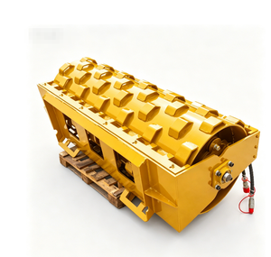 Roue de compactage pour travaux routiers pour chargeuse compacteuse, tambour de 1,5 m de large, 670102-0174, compacteur à pieds de béton de qualité supérieure et robuste - Product Image 1