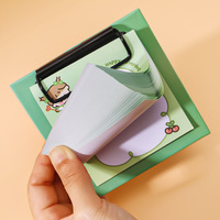 Petit papier à notes créatif et frais fournitures de papeterie matériel de papier porte-notes collant et porte-bloc-notes en métal