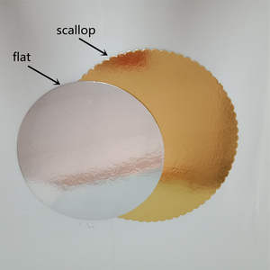 Supports à Gâteaux Ronds Carrés Or Argent Blanc 8" 10" 12" Disques Base Tambour Anti-Graisse Jetables en <span class=keywords><strong>Carton</strong></span> pour Pâtisserie - Product Image 5