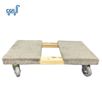 Chariot de transport et de manutention robuste OEM de 1000 lb pour meubles, appareils électroménagers, tapis gris et bois