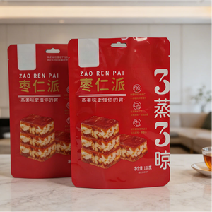 Custom Plastic Bags Food Packaging Bag Plastic Aluminum Foil Zipper Ziplock Bag Stand Up <strong>Pouch</strong> Doypack For Nuts Snack - Product Image 2