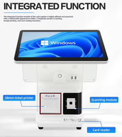 Terminal Punto de Venta Hongkai con Pantalla Táctil de 15.6 Pulgadas, Impresora Térmica de Escritorio de Grado Industrial, Compatible con Windows/Android