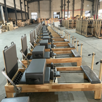Nouvelle Arrivée 2026 – Reformer Pilates Professionnel en Bois de Chêne Certifié CE de Qualité Commerciale – Équipement de Pilates Professionnel