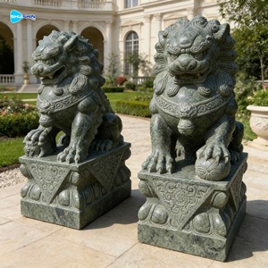 Estatua <span class=keywords><strong>de</strong></span> León <span class=keywords><strong>de</strong></span> Piedra Natural Decorativa <span class=keywords><strong>para</strong></span> Jardín, Escultura <span class=keywords><strong>de</strong></span> Perro Foo Chino <span class=keywords><strong>de</strong></span> Tamaño Real - Product Image 1