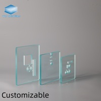 Panneau en verre optique BK7 personnalisé, filtre optique en verre percé avec précision par CNC pour équipement optique