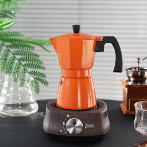 เครื่องชงเอสเพรสโซ <span class=keywords><strong>Moka</strong></span> จากอิตาลีหม้อคู่วาล์วเตา<span class=keywords><strong>กาแฟ</strong></span>อุปกรณ์โลหะธุรกิจแบบพกพา - Product Image 2