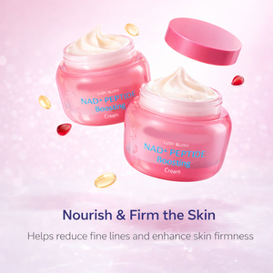 Crème stimulante aux peptides avancés avec NAD+ pour le lifting du visage et la réduction des rides, formule coréenne, produit de soin de la peau - Product Image 4
