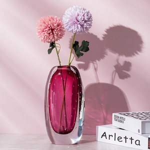 Hand Blown Modern Luxury Design Crystal Venere Italy Murano <strong>Bubble</strong> Glass <strong>Vase</strong> - Product Image 4