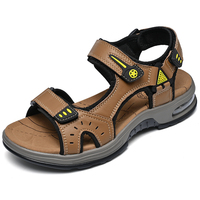 Sandales de plage décontractées en cuir, nouveau style d'été, service de personnalisation du logo, fournitures d'usine