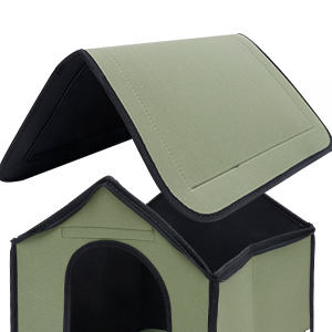 Casas <span class=keywords><strong>para</strong></span> Mascotas Ecológicas, Impermeables, Resistentes a la Nieve y al Frío, con Aislamiento Térmico, de Tela Oxford, <span class=keywords><strong>para</strong></span> Todas las Estaciones - Product Image 2