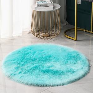 Super confortable doux au toucher Art maison décorative moelleux salon tapis Shaggy fausse fourrure de lapin tapis de sol - Product Image 1