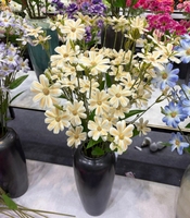 Hochwertige Handgefertigte EVA Künstliche Weiche Weiße Orchidee Yucca Gloriosa Blumenstrauß für Hochzeit Valentinstag Vasen-Dekoration