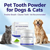 Poudre dentaire probiotique personnalisée Geerlun pour chiens, riche en protéines, complément de soin buccal, réduit l'accumulation de plaque dentaire, favorise une haleine fraîche