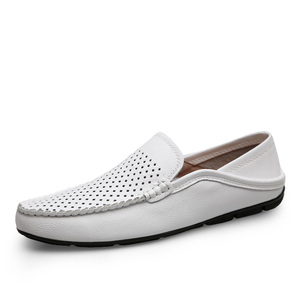 Mocassins en cuir décontractés pour hommes, à semelle souple, avec logo personnalisable, tailles 36-<span class=keywords><strong>47</strong></span>, vente en gros - Product Image 2