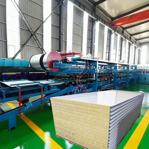 Ligne de production de panneaux sandwich métalliques à vente chaude, prix d'usine, machine à panneaux sandwich automatique complète - Product Image 2