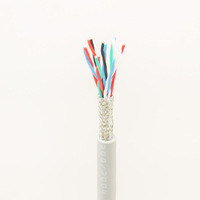 Câble de signal audio RS485 blindé à paires torsadées RVSP 3 * 2 * 0,12-2,5 mm², double blindage tressé, plaqué étain