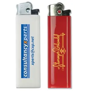 Briquet jetable en chrome, merchandising personnalisé - Product Image 1