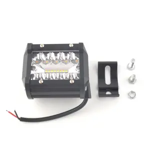 4 inç Led çalışma ışığı 6000LM 60W Led çalışma ışığı otomotiv kamyon araç tekne için Off-Road çalışma ışıkları açtı