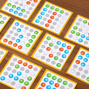 Montessori ของเล่นเด็กฝึกการจับคู่มือ-ตา, ของเล่นเด็กเพื่อการศึกษาจับคู่สีของเล่นไม้ - Product Image 3