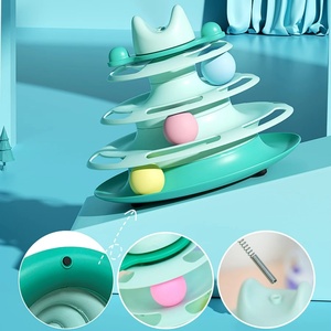 Giocattolo di plastica per gatti in lattice ecologico per divertimento orbitale solletico con bastone per spazio e movimento interattivo per animali domestici - Product Image 5
