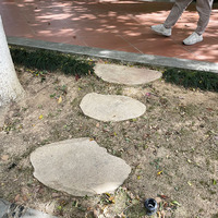 Style japonais taille personnalisée Zen jardin extérieur décoratif naturel pas à pas de galets coupés bon marché