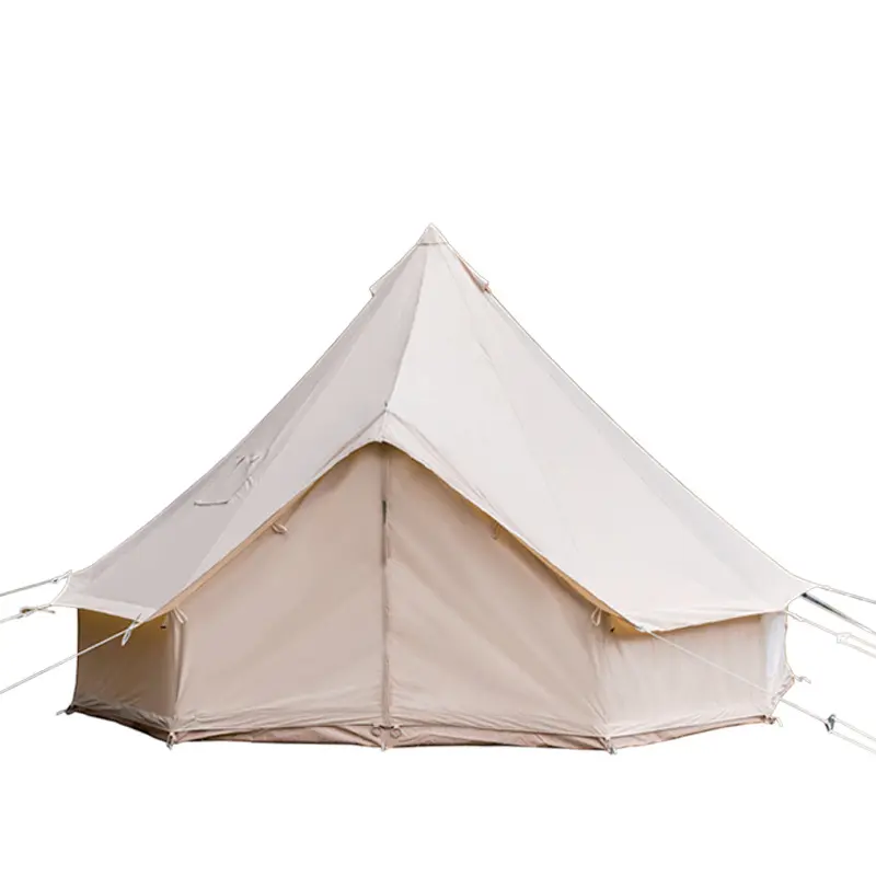 Vente en gros de yourte maison tente de glamping tentes de luxe en coton pour l'hiver tentes de camping en plein air pour la famille