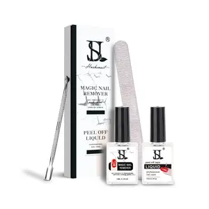 ชุดอุปกรณ์ทำเล็บเจล HS LED UV พร้อมเทปป้องกันการล้น ป้องกันการซึมเข้า ปลอดสารพิษ สำหรับคนทานมังสวิรัติ น้ำยาล้างเล็บเจลวิเศษ - Product Image 1