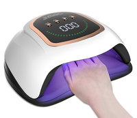 Top vente 200W affichage à cristaux liquides Rechargeable professionnel sans fil sèche-ongles lampe UV lampe à lumière UV pour ongles en Gel